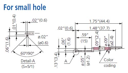 Mitutoyo - Small Hole Styli